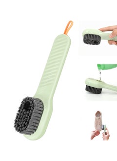 Generic Plastic Soap Dispensing Cleaning Brush With Handle | Scrubbing Reusable Washing Shoe Brush For Shoes Clothes Cleaning  - Image 1
