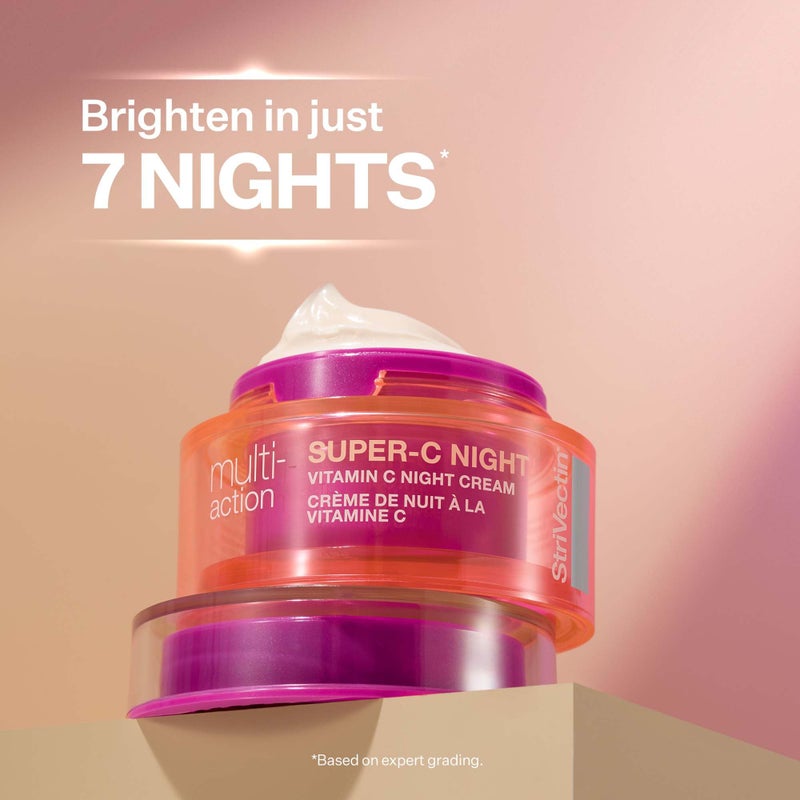 StriVectin Super-C Night Vitamin C Night Cream, Brightening and Firming, Boost Skin Dullness with Hyaluronic Acid, 1.7 Oz - Image 2