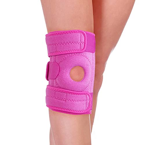 Luwint Kids Youth Neoprene Knee Brace, Open Patella Stabilizer with Adjustable Straps Knee Pads Support for Arthritis, ACL, Relieves Pain, Basketball, Sports, 1 Piece - Image 2