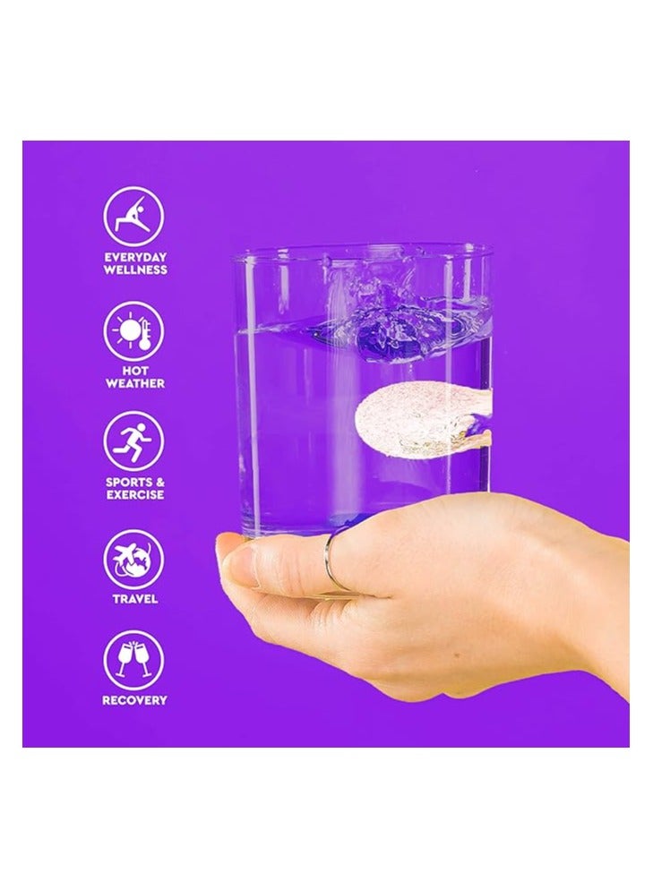Hydration Tablets With Electrolytes, Vegan, Gluten And Lactose Free Formula Soluble Hydration Tablets With Natural Blackcurrant Flavour, 72 Tablets (Pack Of 6 X 12)