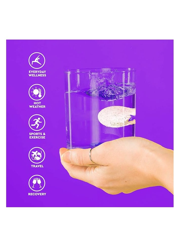 O.R.S - O.R.S Hydration Tablets with Electrolytes Vegan Soluble Hydration Tablets with Natural Blackcurrant Flavour, 48 Tablets (Pack of 4 x 12) - Image 1