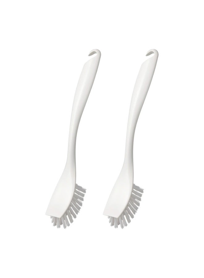 Baitique Dish-Washing Brush with Scraper Edge, White - Set of 2 - Image 1