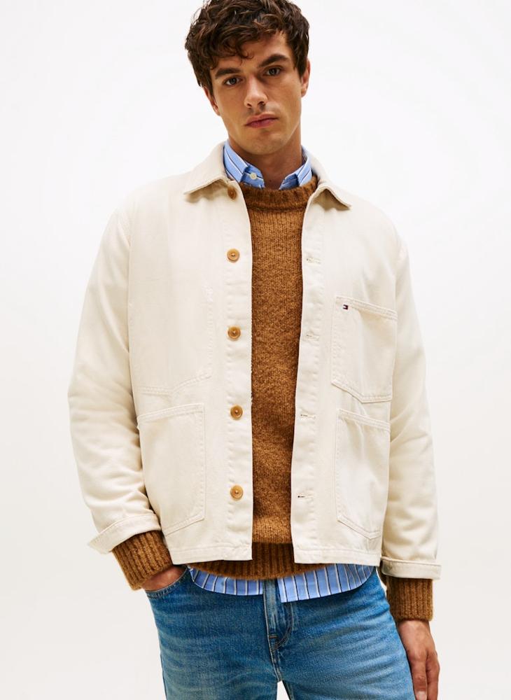 TOMMY HILFIGER Washed Denim Chore Jacket - Image 1