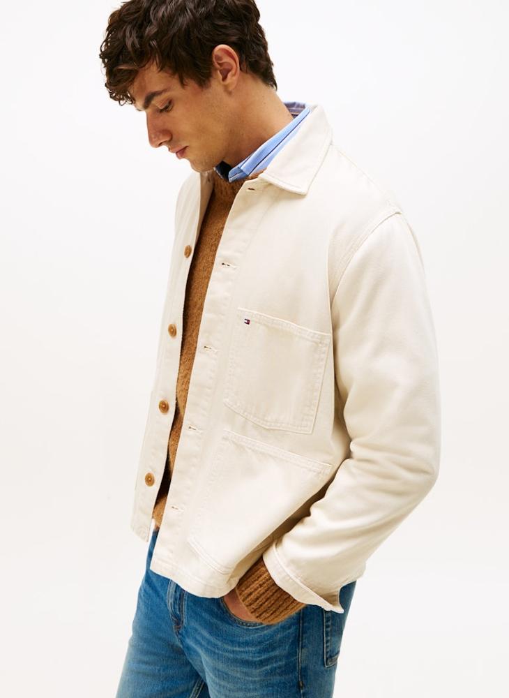 TOMMY HILFIGER Washed Denim Chore Jacket - Image 3