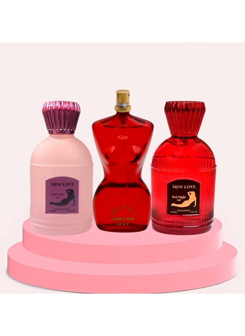 Jean Paul - Set of 3 Women's Pheromone Perfumes 100ml - Image 1