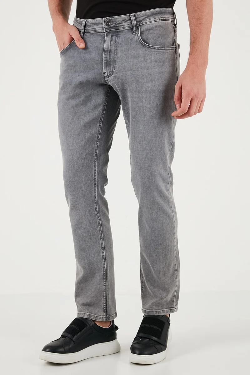 Buratti Cotton Regular Fit Normal Waist Straight Leg Jeans Men's Jeans 2201s59parma
