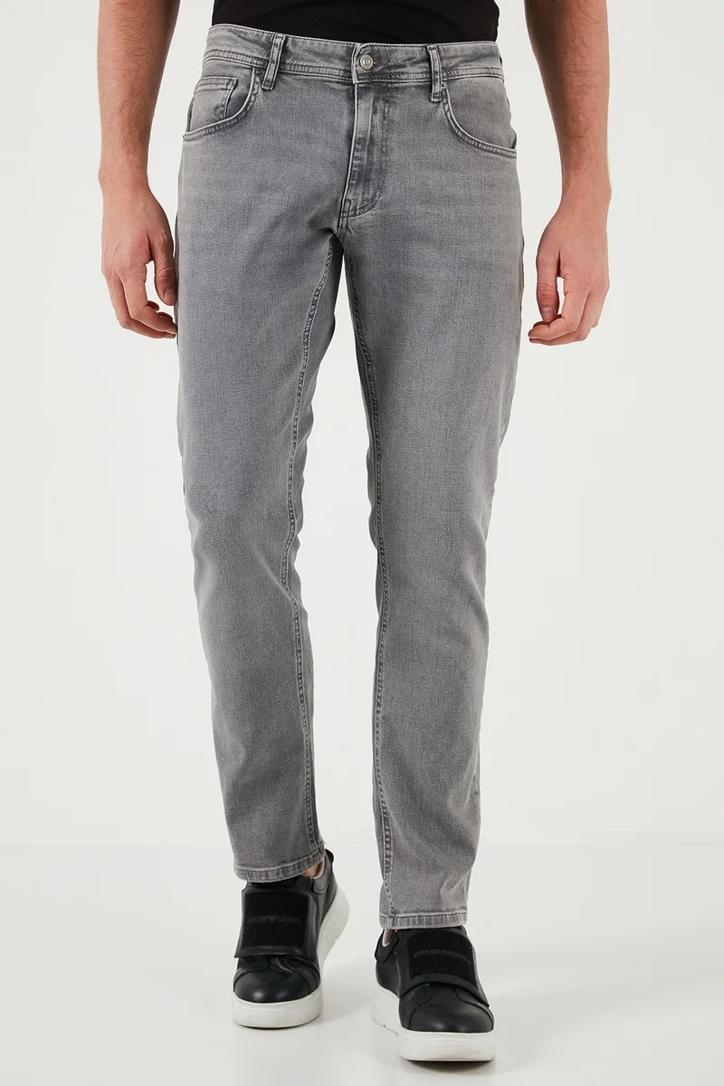 Buratti Cotton Regular Fit Normal Waist Straight Leg Jeans Men's Jeans 2201s59parma