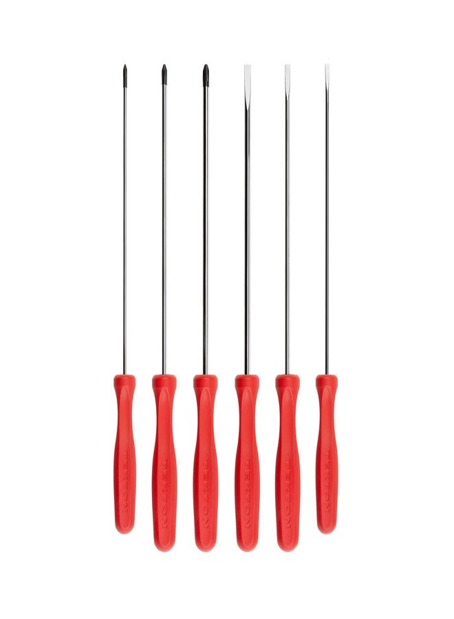 تيكتون طقم مفكات براغي TEKTON بمقبض طويل وصلب، 6 قطع (رقم 1-3، 3/16-5/16 بوصة) | DRV42025 | صُنع في الولايات المتحدة الأمريكية - Image 1