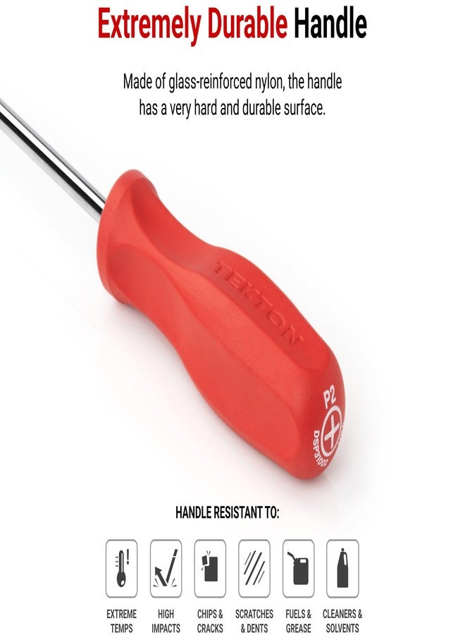 تيكتون طقم مفكات براغي TEKTON بمقبض طويل وصلب، 6 قطع (رقم 1-3، 3/16-5/16 بوصة) | DRV42025 | صُنع في الولايات المتحدة الأمريكية - Image 4