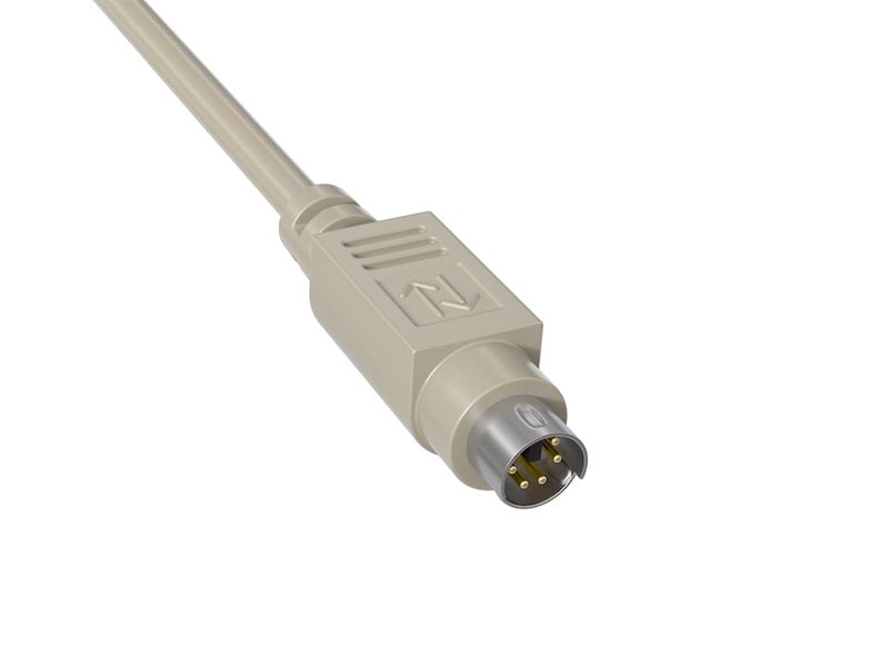 Cable Leader CableLeader 6ft Mini-DIN6 Male to Female PS/2 Keyboard/Mouse Extension Cable, Mini Din 6 pin Cable for Computer PC Keyboard/Mouse/KVM/Barcode Scanner, Beige - Image 2