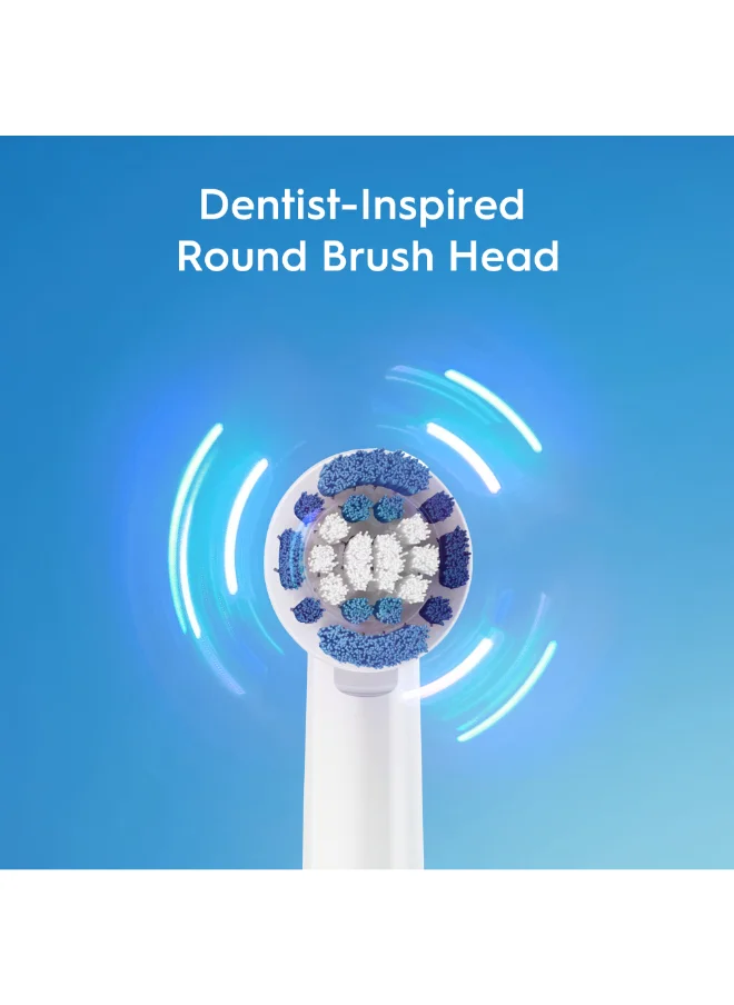 Oral-B Battery Powered Toothbrush 2 Minutes Timer, Remove Plaque With Deeper Reach Between Teeth, Soft Rubberized Ergonomic Handle 2D Cleaning Assorted