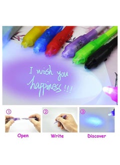 Y&D Invisible Ink Pen, Magic Marker for Kids, Vanishing Pen with Built-in UV Lamp, Ideal Kids Gift Ideas and Safety Markers  - Image 2