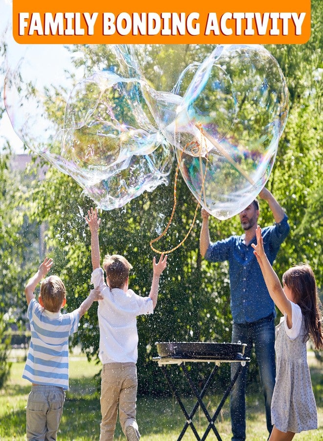 Atlasonix Giant Bubble Wand, Big Bubble Wand, Huge Rope, 4 Pack Giant Bubble Wooden Wands & 384 Ounces Bubble Mix Concentrate Refill, Party Outdoor Summer Toys Activities for Kids Boys and Girls Kit - Image 5