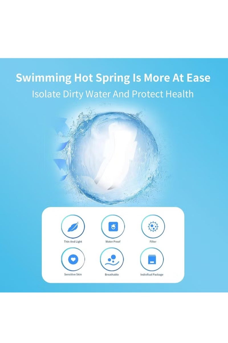 6 Pcs Waterproof Swimming Pads For Women, Waterproof Private Patches, Prevent Dirt Skin Friendly Private Stickers, Perfect For Swimming And Daily Use, Panty Liner/Barrier, Beach Must Have - Image 2