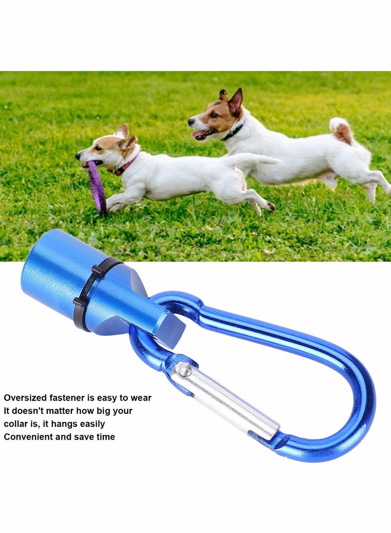 Zikra Dog Collar, LED Clip-On Light Dogs and Cats Collar Necklace Pendant Anti-Lost Keyring with Carabiner for Night Walking (5 Pcs , blue) - Image 4