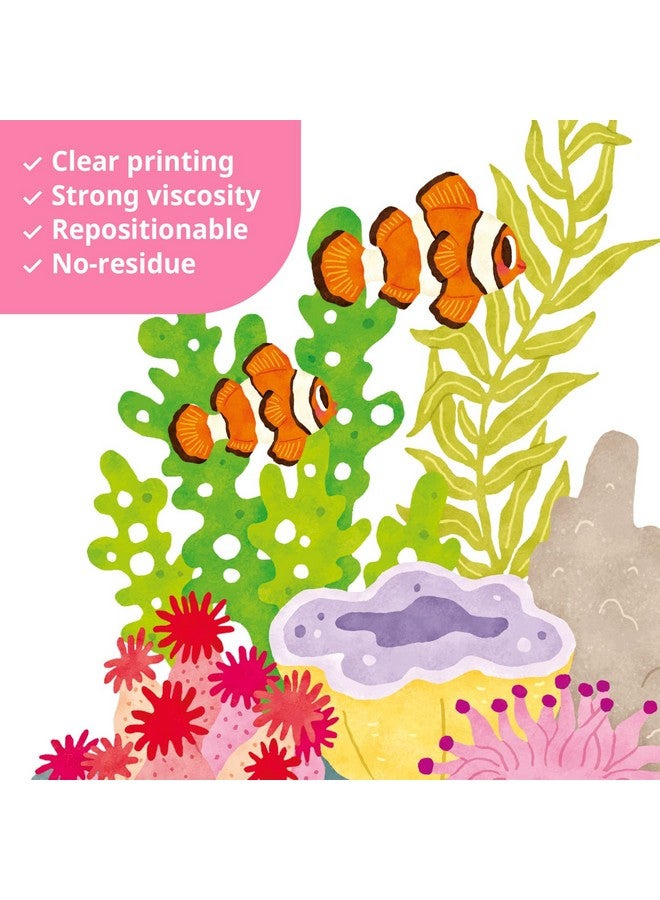 Decowall Ds92014 Under The Sea Wall Stickers Wall Decals Peel And Stick Removable Wall Stickers For Kids Nursery Bedroom Living Room - Image 4