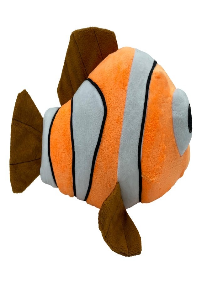 Tickles Nemo Fish Soft Stuffed Plush Animal Toy for Kids Boys & Girls (Color: Orange and White Size: 25 cm) - Image 5