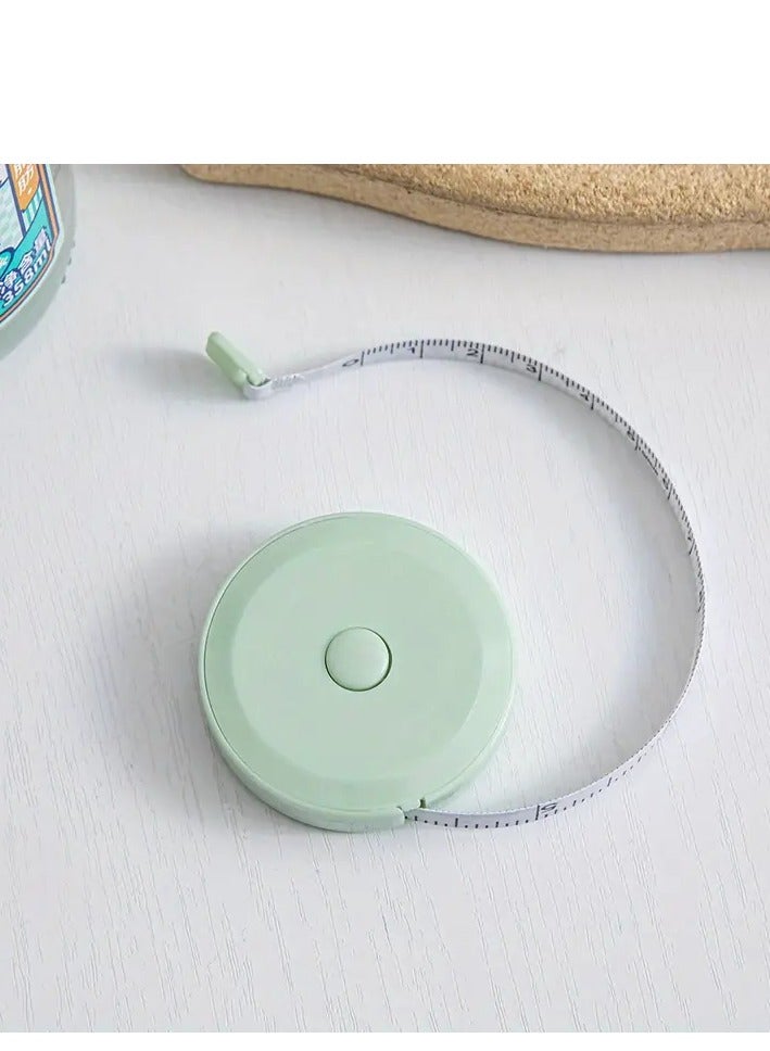 Generic Soft Tape Measuring 150cm/60inch  for Body Fabric Sewing Tailor Cloth Knitting Craft Weight Loss Measurements Retractable  Dual Sided Tape Measure 1 Pack  - Image 1