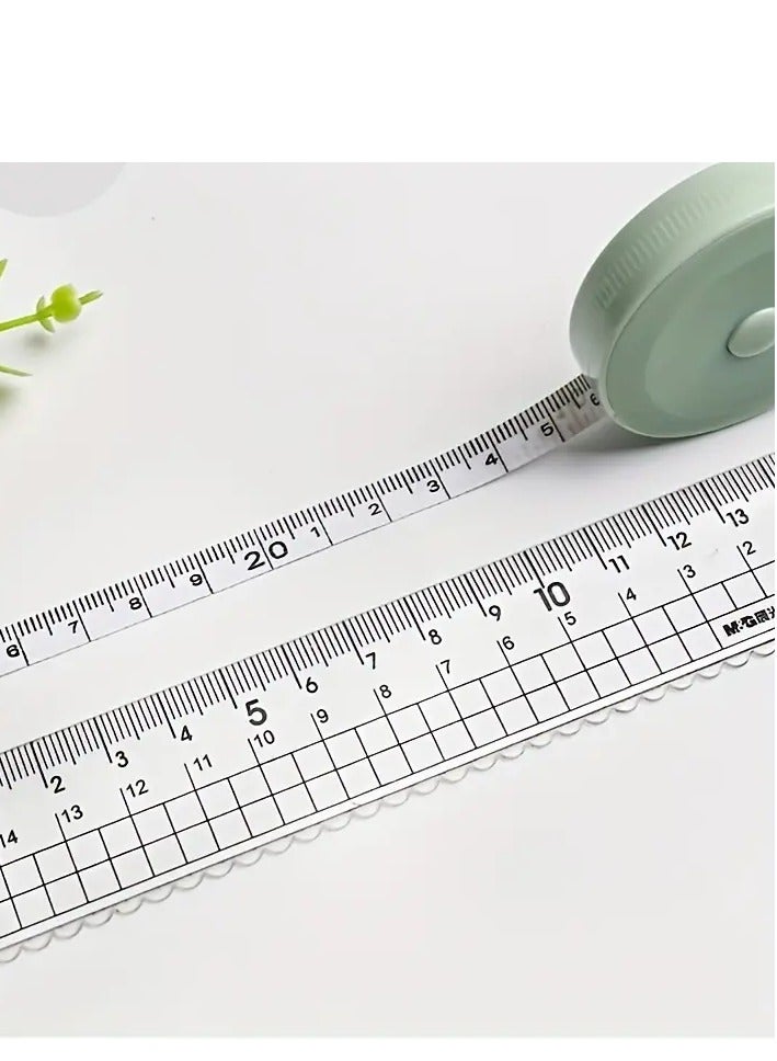 Generic Soft Tape Measuring 150cm/60inch  for Body Fabric Sewing Tailor Cloth Knitting Craft Weight Loss Measurements Retractable  Dual Sided Tape Measure 1 Pack  - Image 3