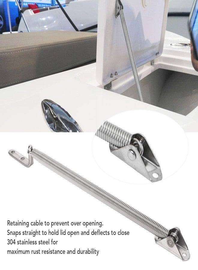Aramox Boat Hatch Support Spring, 2pcs Hatch Support Spring 304 Stainless Steel 8 1/4in for Yacht RV Door Lid - Image 2