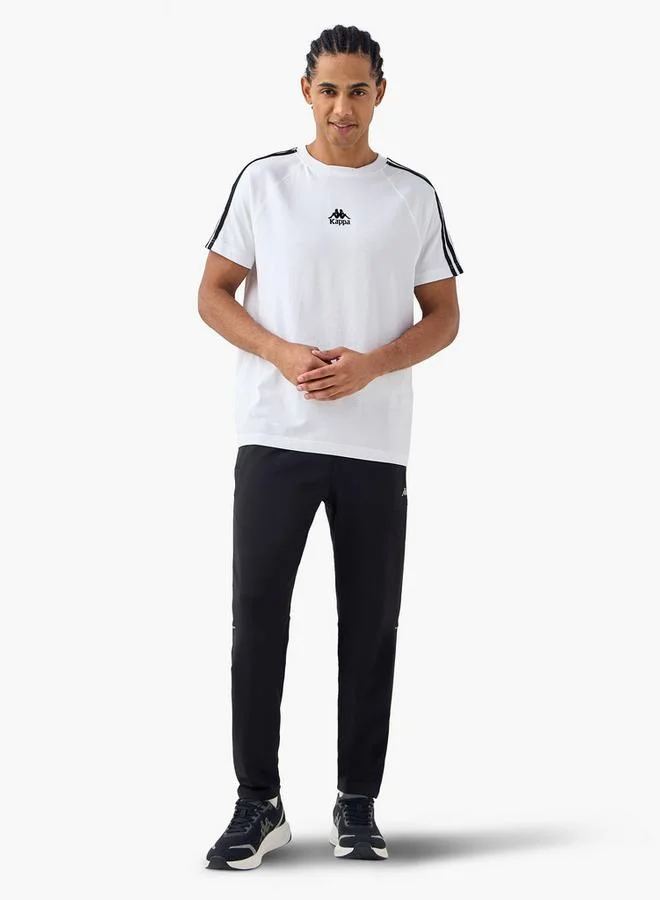 Kappa Kappa Panelled Jog Pants with Pockets and Drawstring Closure
