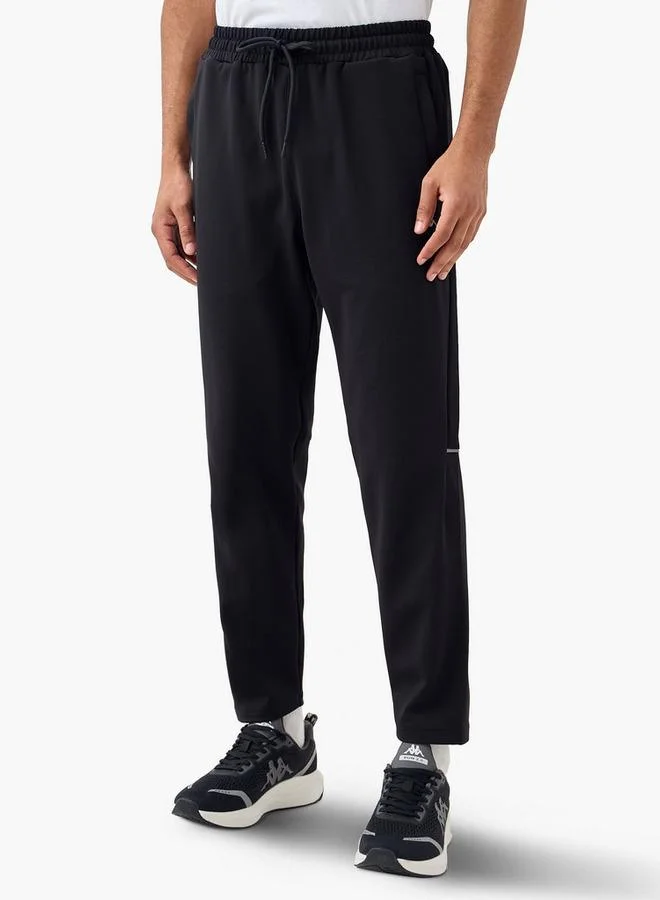 Kappa Panelled Jog Pants with Pockets and Drawstring Closure