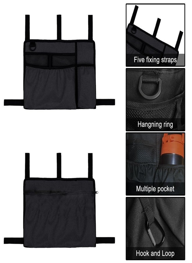 Daorfaa Walker Bag Basket with Cup Holder & Water-Resistant Storage - Adjustable Organizer Pouch for Seniors, Elderly, Wheelchairs, Rollators, and Folding Walkers - Image 3