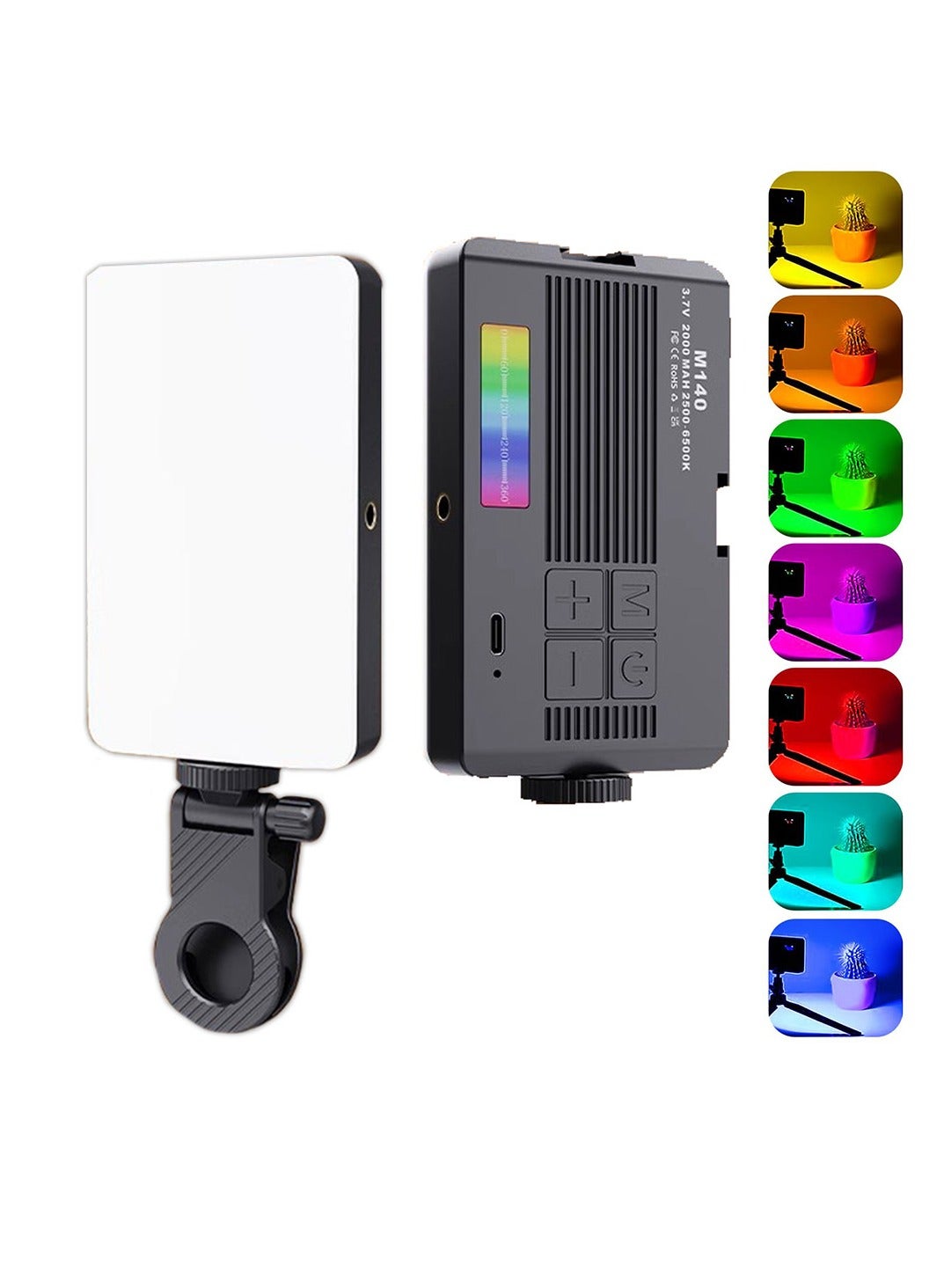 فلاش هوك Flashhawk Rgb Video Light With Clip 2000mAh