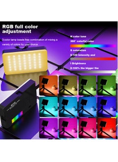 FlashHawk RGB Video Lights with Clip, Pocket LED Fill Light, 360° Full Color, 2700-6500K Dimmable, 2000mAh Rechargeable Camera Light for Photography, Video Conference,TikTok  - Image 2