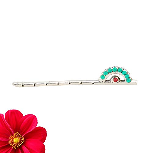 DHRUVS COLLECTION 999 Silver Designer Bansuri - Flute for Ladu Gopal Ji, Bal Krishna, for Home, Pooja, Janmashtami, Temple Decoration & Gifting Purpose (Green, 2 Grams) - Image 3