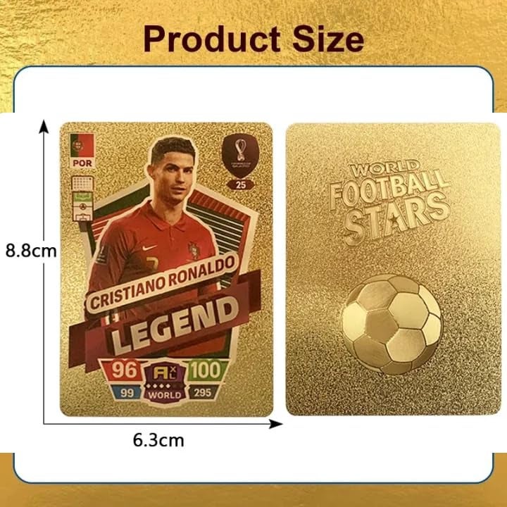 Invite Enterprise World Football Soccer Star Cards, Soccer,Football Trading Card, Soccer 2024 World Cup Football Star Card, UEFA Champions League Football Fans and Collectors(55 GOL+55 Black+55 Silver+55 Rainbow) - Image 2