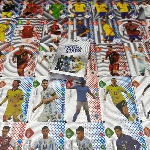 Invite Enterprise World Football Soccer Star Cards, Soccer,Football Trading Card, Soccer 2024 World Cup Football Star Card, UEFA Champions League Football Fans and Collectors(55 GOL+55 Black+55 Silver+55 Rainbow) - Image 3