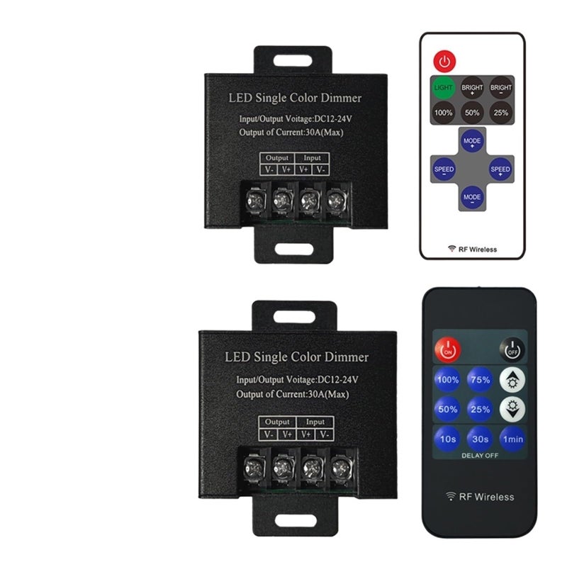 Style B 12 24V 30A RF433 Wireless LED Dimmer Controller For Single Color Light Strips - Image 5