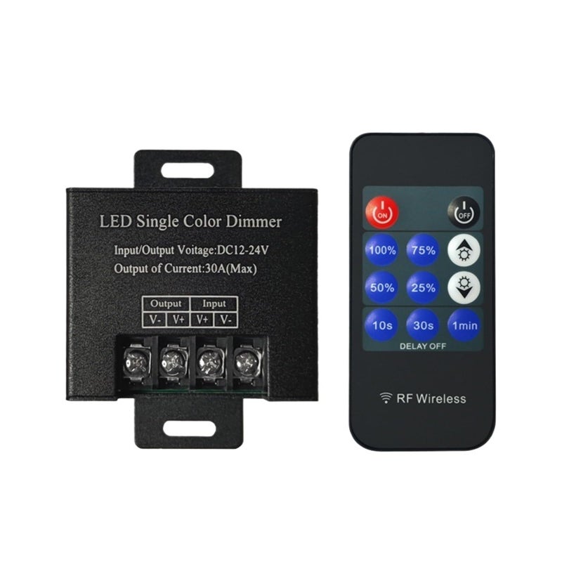 Style B 12 24V 30A RF433 Wireless LED Dimmer Controller For Single Color Light Strips - Image 4
