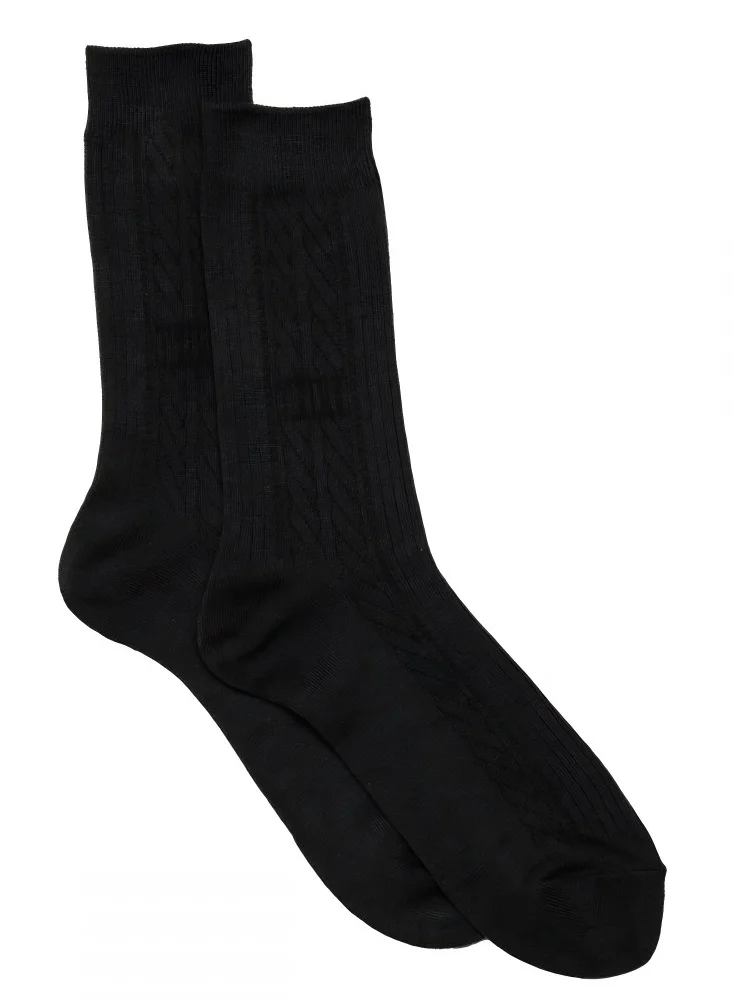 AMPM MEN'S FORMAL SOCKS (PACK OF 6) - BLACK