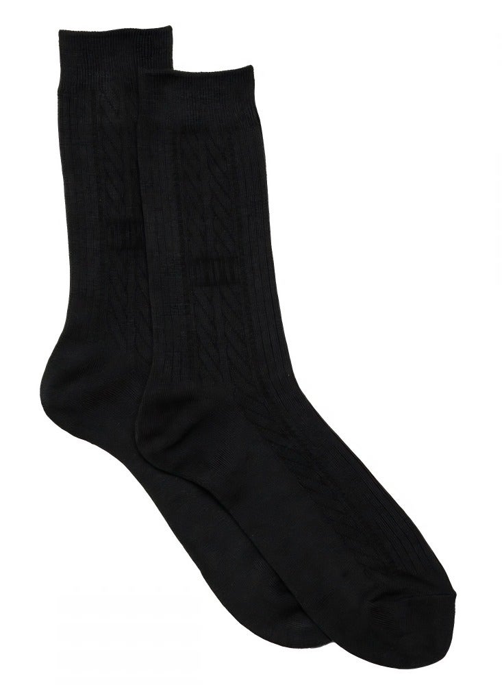 AMPM MEN'S FORMAL SOCKS (PACK OF 6) - BLACK - Image 2