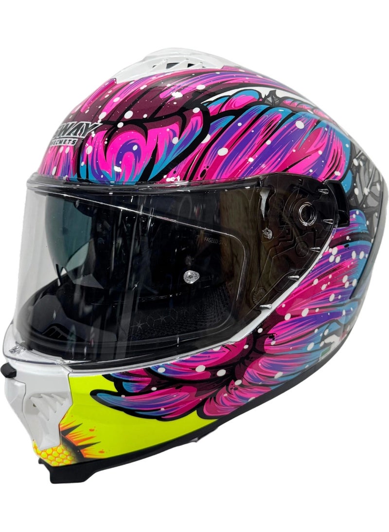 Helmet SW-865 Butterfly With Sunglasses - pzsku/Z840F87936F98B729FF33Z/45/_/1740652139/88907856-f7a5-41b3-a89f-e5acbabef654