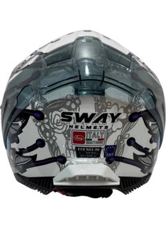 sway Helmet SW-865 Butterfly With Sunglasses  - Image 4