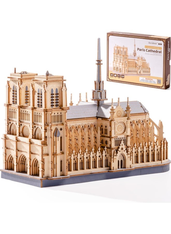 روبوتايم رُوود كاتدرائية باريس ثلاثية الأبعاد لغز خشبي TG511 - Image 1