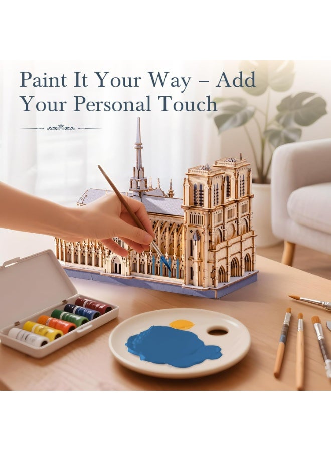 روبوتايم رُوود كاتدرائية باريس ثلاثية الأبعاد لغز خشبي TG511 - Image 2