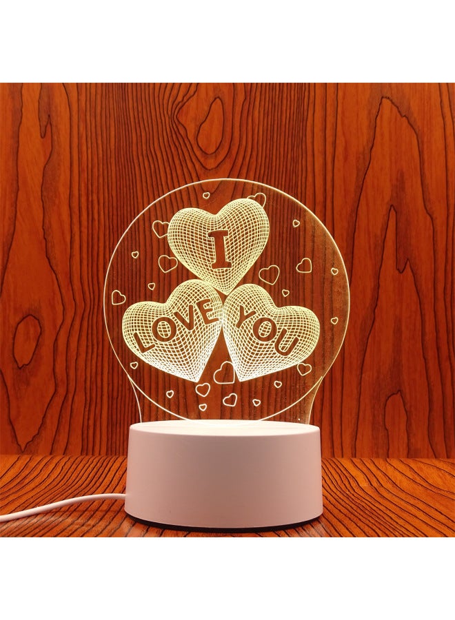 Swan Night Light Plug USB Bedside Lamp Creative Girl Cartoon 3D Table Lamp Bedroom LED Gift Lamp-Color:Sky City-Dimensions:USB Charging Touch 3 Color White Light Warm Light Neutral Light (with Lithium Battery)  - Image 4