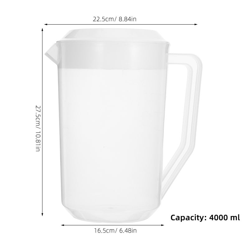 Large Water Jug Beverage Dispenser For Office Use Summer Gatherings Featuring Transparent PC Material And Measurement Indication 1Pcs - Image 2