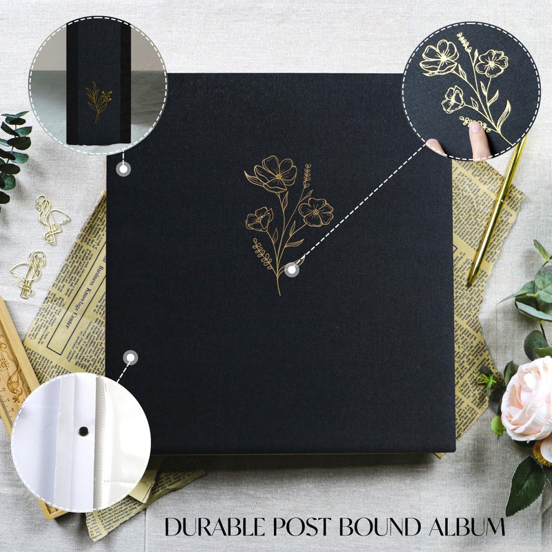Holoary Photo Album 4x6 500 Photos 5 Pictures Per Page, 500 Pockets 4â€x6â€ Picture Album, Linen Fabric Cover Big Picture Book for Photos, 4x6 Photo Albums for Family Weddings Travel Memories(Black) - Image 4