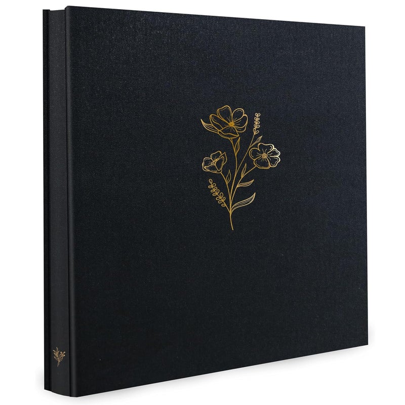 Holoary Photo Album 4x6 500 Photos 5 Pictures Per Page, 500 Pockets 4â€x6â€ Picture Album, Linen Fabric Cover Big Picture Book for Photos, 4x6 Photo Albums for Family Weddings Travel Memories(Black) - Image 1