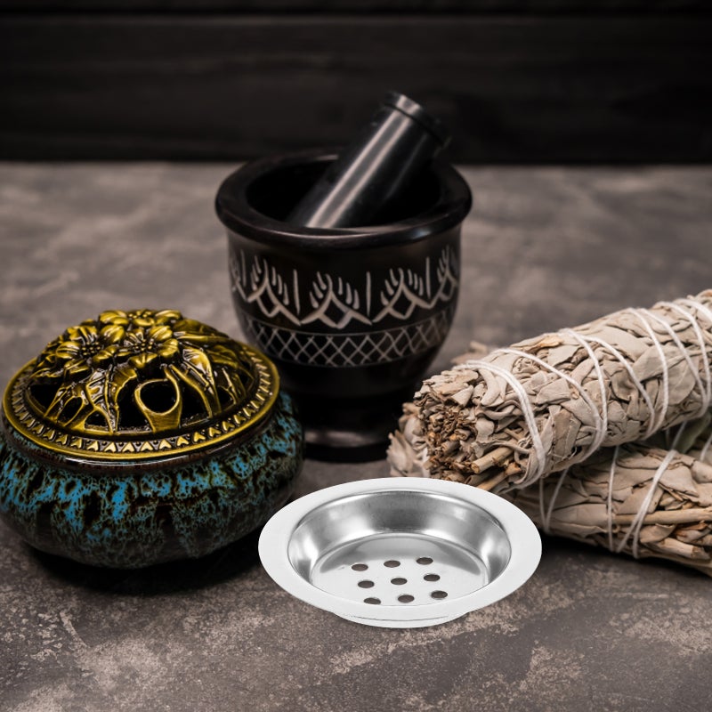 2pcs Small Charcoal Screen For Incense Burner Screen Charcoal Holder For Home Aromatherapy And For Outdoor Picnic Camping - Image 4