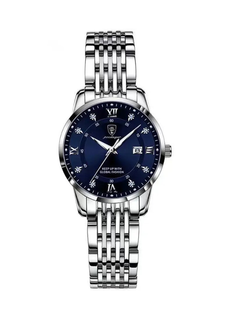 POEDAGAR Women’s Analog Quartz Stainless Steel Watch 30mm  - Image 1