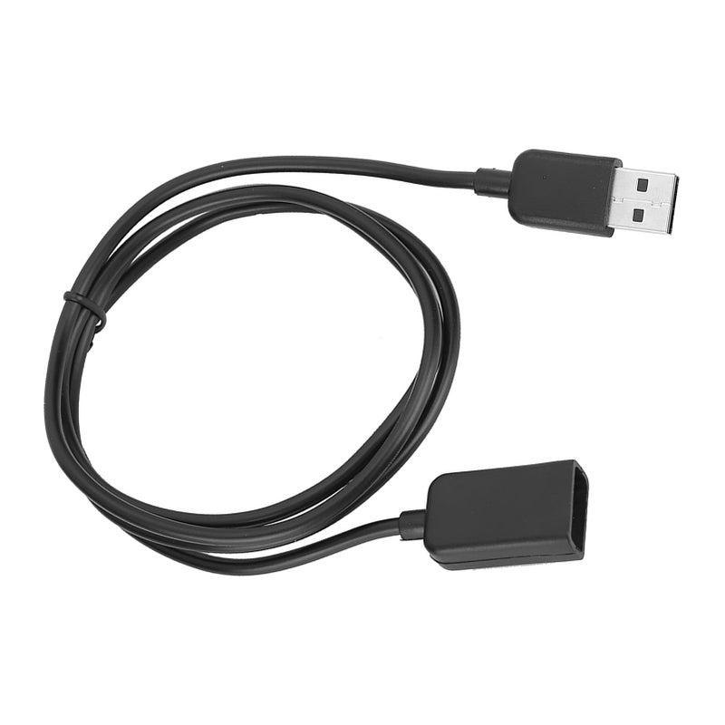 كابل شحن USB عالمي لسوار اليد الذكي أسود من مادة TPE بطول 1 متر محمول - Image 3