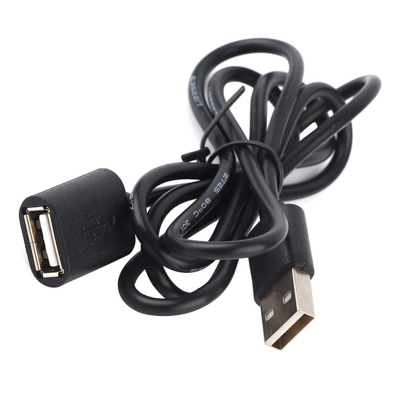 كابل شحن USB عالمي لسوار اليد الذكي أسود من مادة TPE بطول 1 متر محمول - Image 4