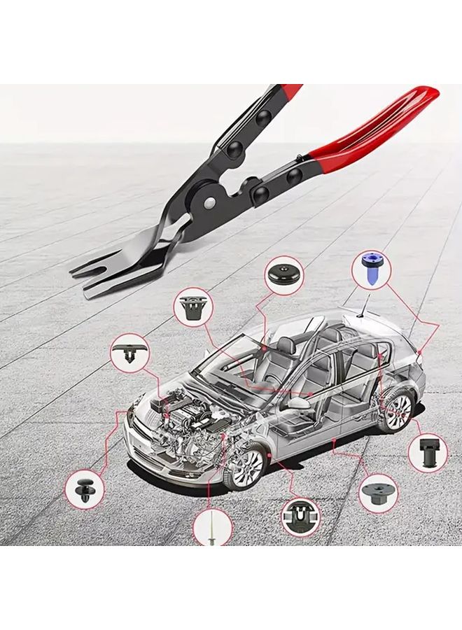 Blue Manual Car Panel Removal Tool Heavy Duty Metal Pry Bar for DIY - Image 5
