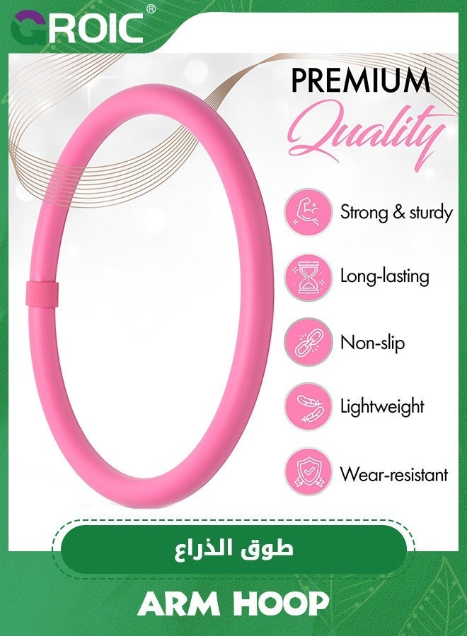 GROIC 2PCS Arm Hoop, Mini Hula Hoop for Adults,Strengthen Arms and Shoulders,Weighted Fun Upper Body Exercise,Lightweight Portable Fitness Equipment Effective Workouts - Image 2